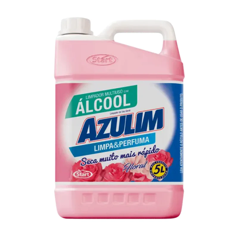 Limpador Multiuso Azulim com Álcool Perfumado Floral 5 L, imagem do fabricante