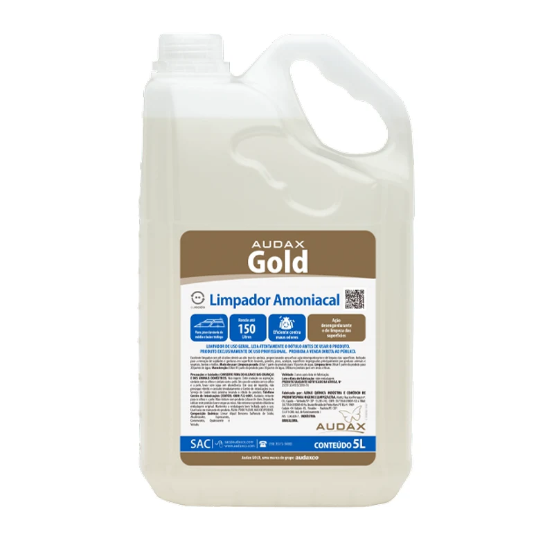 Gold Limpador Amoniacal 5 L, imagem do fabricante