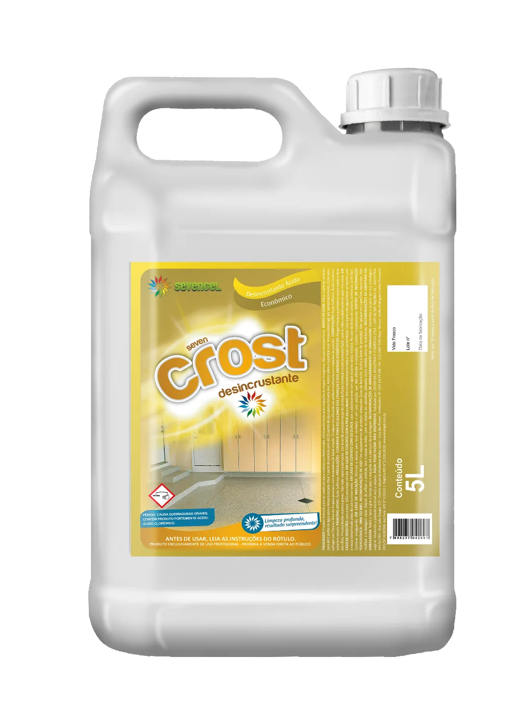 Seven Crost Desincrustante, galão de 5 L