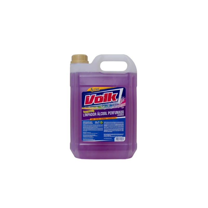Limpador Álcool Perfumado Lavanda Volk 5 L, imagem do fabricante